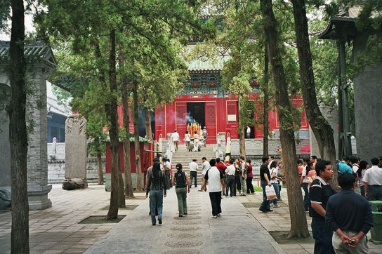 Tourists at the Shaolin Temple.  Henan, 2012.