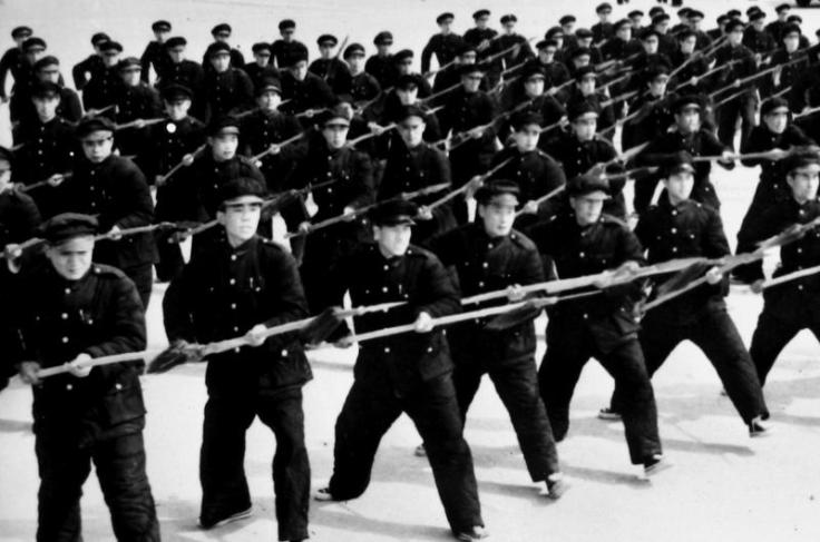 A nationalist militia in the 1940s armed with spears.  Many of these groups were composed of former Red Spear units that had been reorganized by the KMT.  Source: http://www.historyextra.com/gallery/chinas-wars
